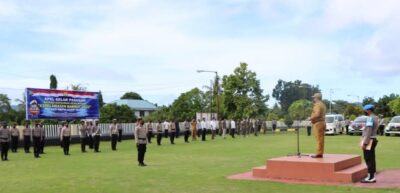 Bupati Talaud Pimpin Apel Gelar Pasukan Operasi Keselamatan Samrat