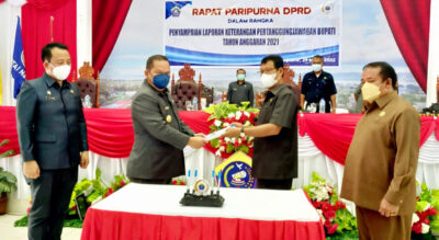 Bupati Talaud Serahkan LKPJ 2021