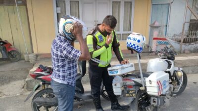 Tekan Angka Pelanggaran dan Kecelakaan, Sat Lantas Polres Talaud Ops Rutin