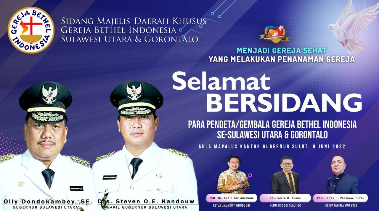 Dibuka Gubernur Olly Dondokambey, Sidang Majelis Daerah Khusus GBI Sulut dan Gorontalo Siap Digelar