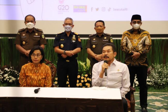 Jaksa Agung dan Menteri Keuangan Hadiri Perjanjian Kerjasama Kedua Pihak