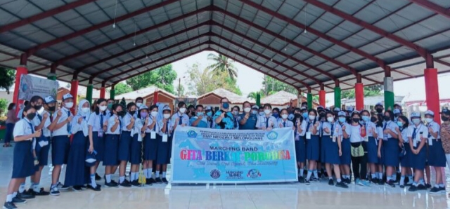 Marching Band Gita Berkat Porodisa SMP Negeri 1 Melonguane Siap Meriahkan Paskah Nasional