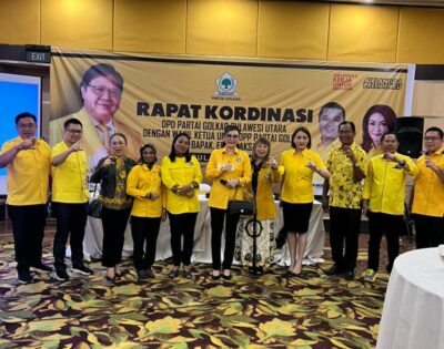 Gelar Konsolidasi Partai Golkar Sulut, CEP Beri Target Tinggi di 2024