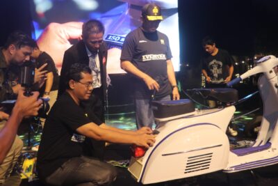 Sulap Vespa Konvensional Jadi Vespa Listrik Dalam Waktu Singkat, PLN Komit Lakukan Kampanye Energi Bersih