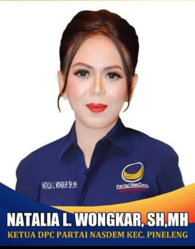 All Out Sambut Ketum Surya Paloh dan Hadiri Pelantikan Braien Waworuntu, Natalia Wongkar Boyong Ratusan Kader NasDem Pineleng