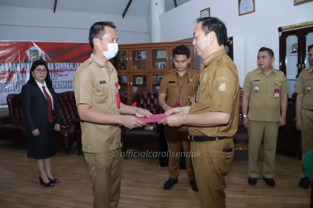 Kembali Rombak Kabinet, Walikota Caroll Senduk Ingatkan Pejabat Bekerja dengan Hati