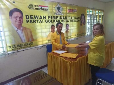 Ketua Golkar Wenang Meidy Rambing Resmi Mendaftar Bakal Caleg Manado, Ini Harapan dan Targetnya