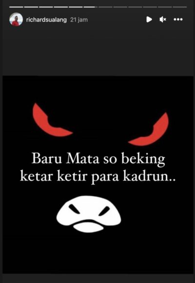 Viral di Media Sosial: Postingan Wawali Richard Sualang Menuai Kontroversi dengan Penggunaan Istilah “Kadrun”