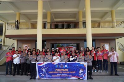 Kapolda Sulut Lepas Atlet Bola Voli Sulut Berlaga di Ajang Kapolri Cup 2024, GM PLN UID Suluttenggo Siap Beri Dukungan Penuh
