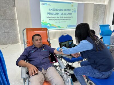 Sambut HLN Ke-78, PLN Kotambagu Lakukan Aksi Donor Darah Sebagai Bentuk Kepedulian Sesama