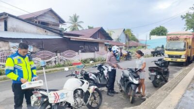 Operasi Keselamatan Samrat di Talaud, Petugas Jaring 47 Pelanggaran Lalu Lintas