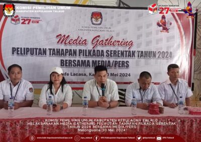KPU Gandeng Media Sosialisasikan Tahapan Pilkada Talaud 2024
