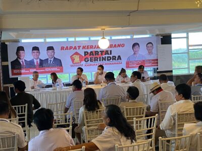 Penjaringan Bakal Calon Bupati di Rakercab Partai Gerindra Minahasa Sesuai Mekanisme Partai, Sebelumnya Sudah Disosialisasikan