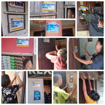 Lagi, Warga Ramai-ramai Pasang Stiker Audy Karamoy di Rumah, Bukti Kecintaan dan Dukungan Masyarakat Makin Tak Terbendung