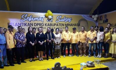 Hadiri Perayaan Syukur, Youla Lariwa Mantik Beri Ucapan Selamat dan Berharap Adrie Kamasi Jadi Pimpinan Dewan, Kader Golkar dan Warga Apresiasi