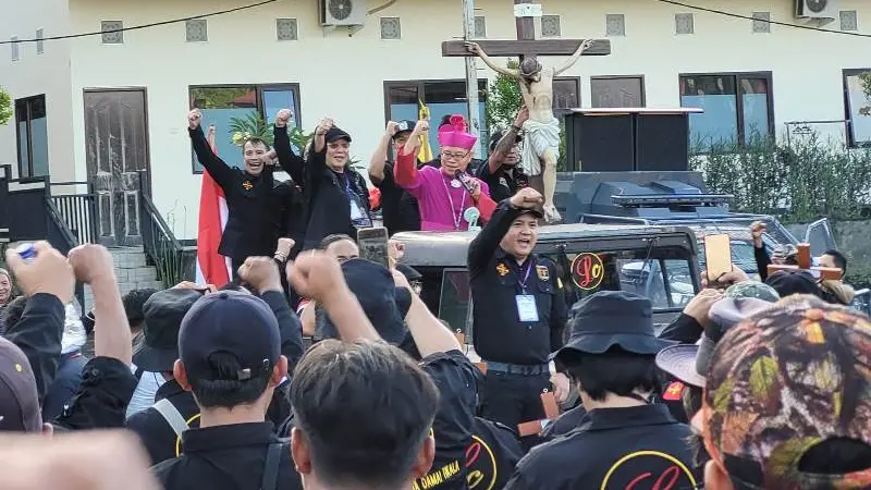 Pagi Ini, Ribuan Anggota LC Tumpah Ruah di Jalan Tomohon Mensyukuri 25 Tahun Berdirinya Legio Christi Keuskupan Manado, Ini Rangkaian Acaranya