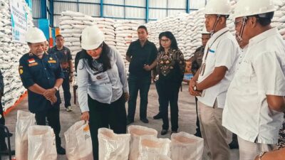 Dilepas Pekan Depan, Wabup Anisya Tinjau Stok dan Kualitas Beras di Gudang Bulog