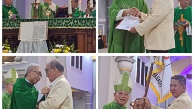Dilantik Uskup Manado dengan Doa, Berkat dan Air Suci, Pengurus KBK Keuskupan Manado Diminta Teladani Santo Yosep